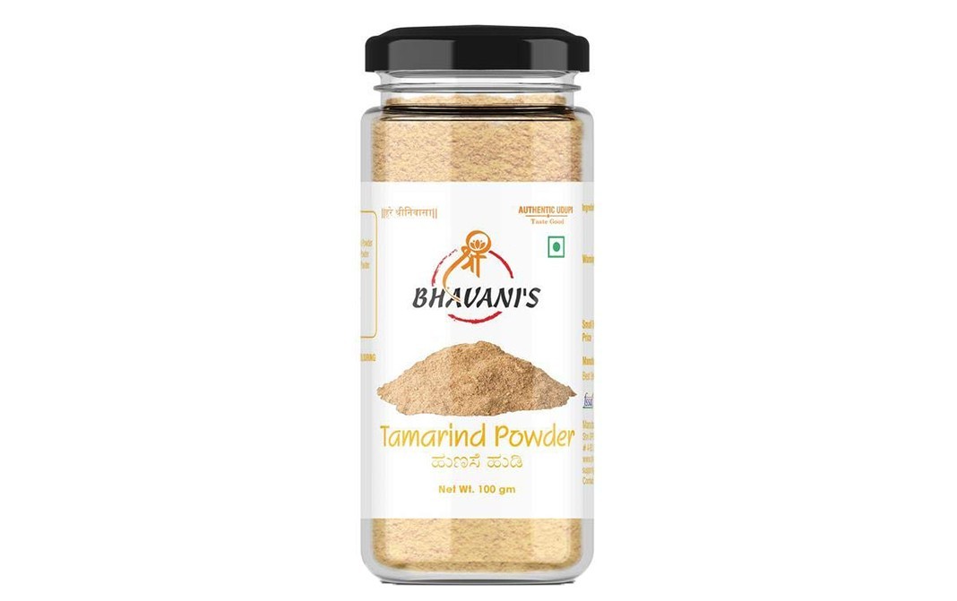Bhavani's Tamarind Powder    Glass Jar  100 grams